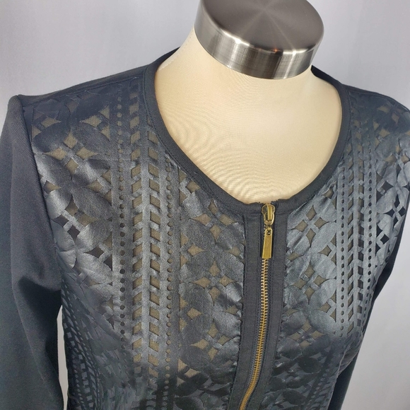 🆕️ Ruby Rd Mesh Front Zip Up - NWT - Sz 8 - Picture 2 of 7